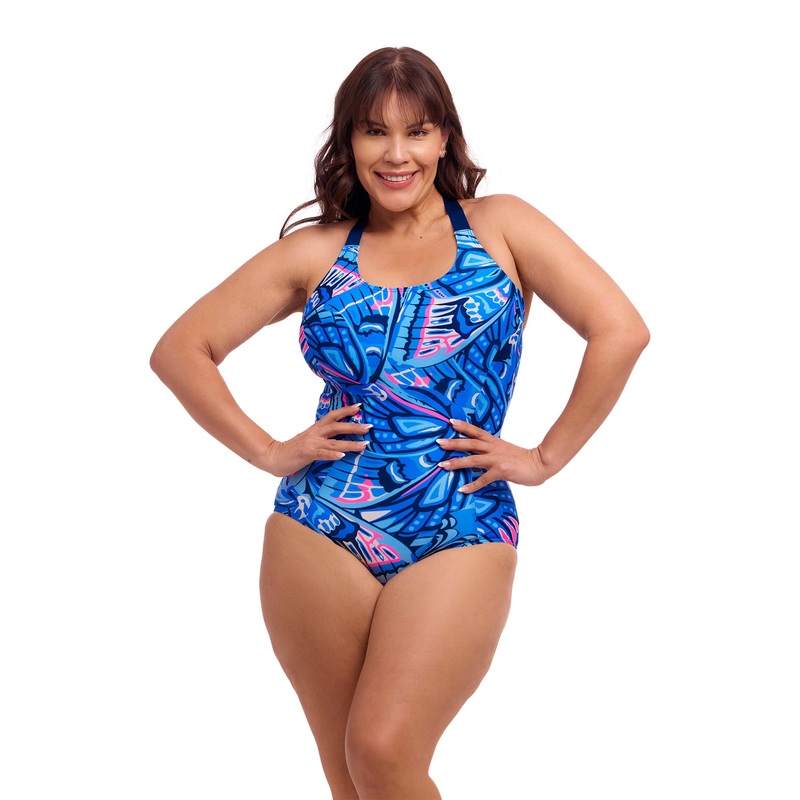 Women's Brace me Back One Piece Swimsuit - Soaring Hi