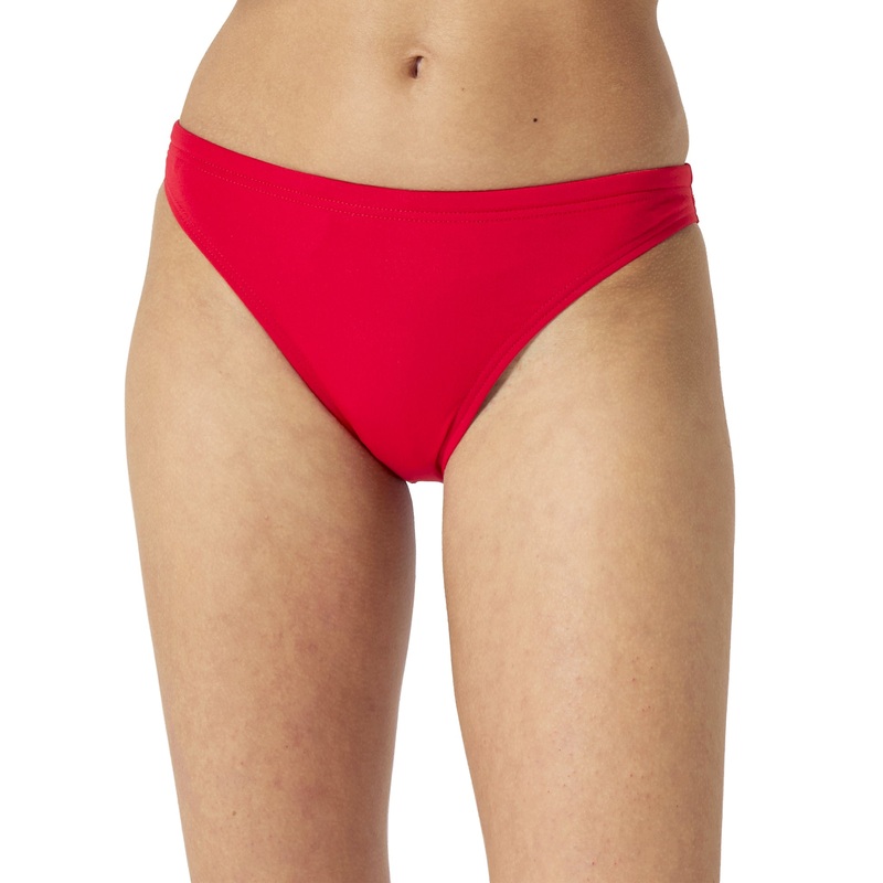 Women's Solid Classic Swimsuit Bottom - Red