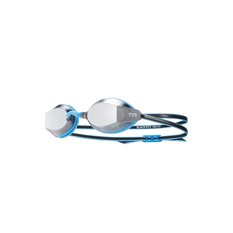 Black Ops 140 EV Racing Mirrored Swim Goggles - Blue/Blue