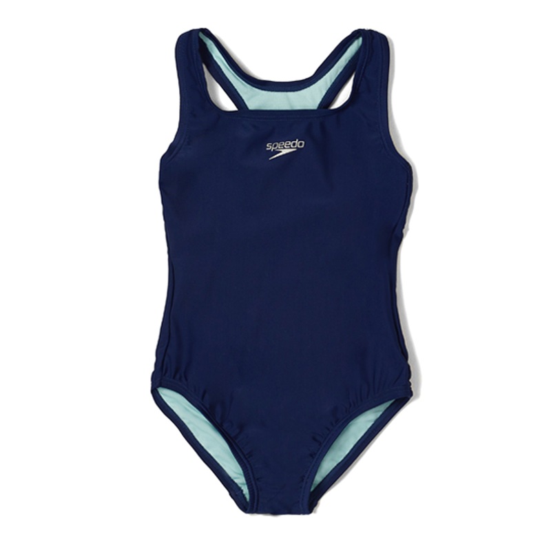 Girl's Racerback One Piece Swimsuit - Navy