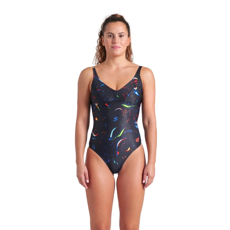 Maillot de bain une-pice Abyss U Back pour femmes - Noir