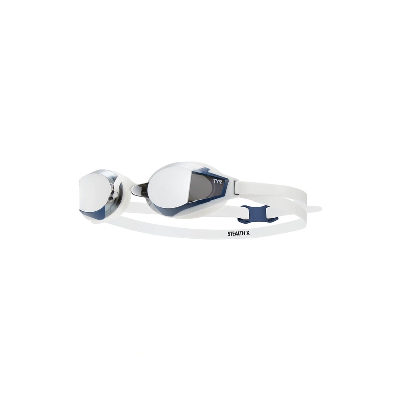 Stealth-X Performance Mirrored Swim Goggles - Grey/White